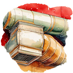 Watercolor air ducts