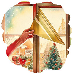 Window film in watercolor